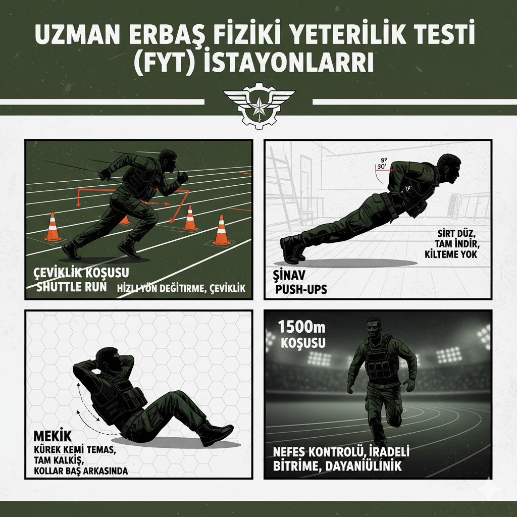 Uzman Erbaş Spor Testi Detaylı Anlatım